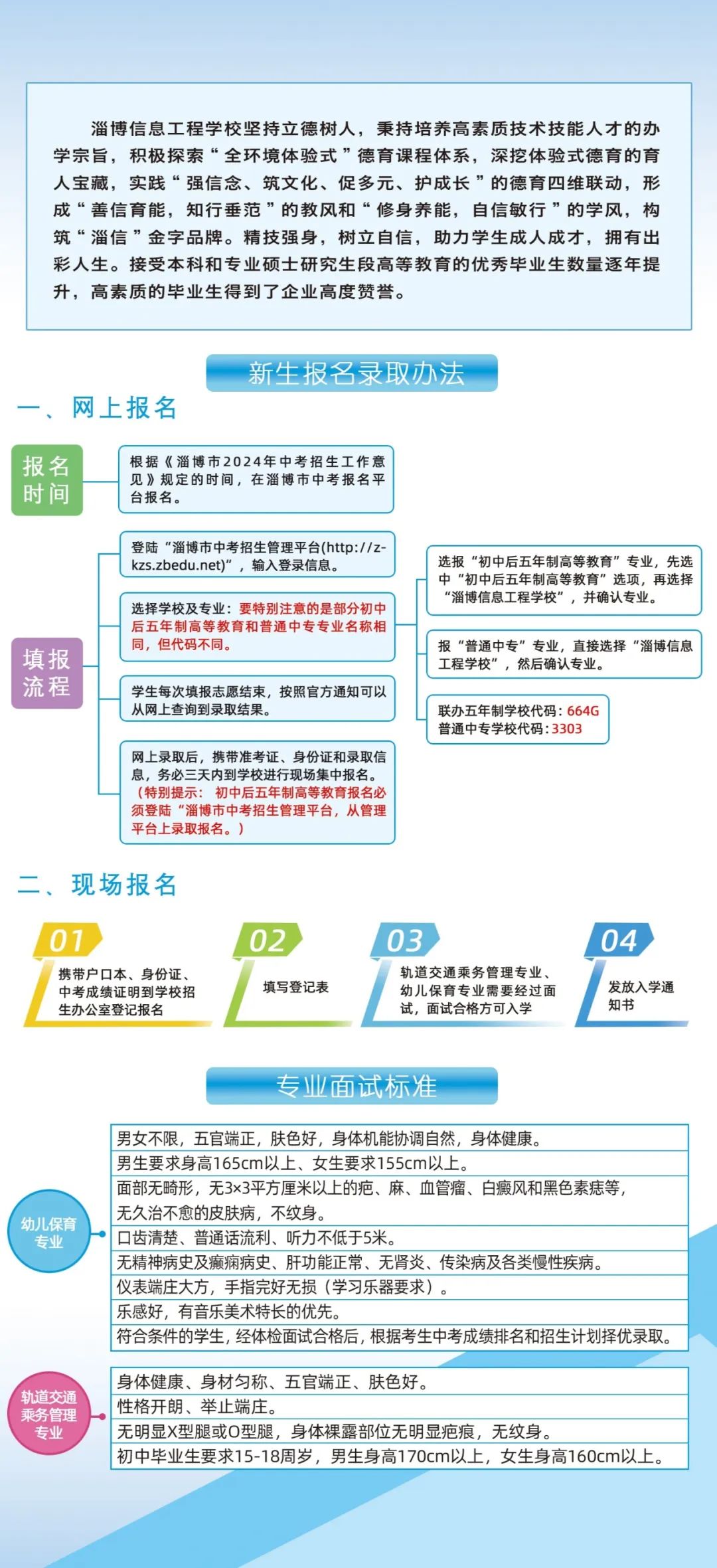 淄博信息工程学校2024年招生简章