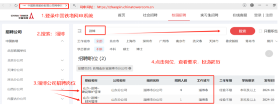 中国铁塔淄博市分公司2025年校园招聘公告