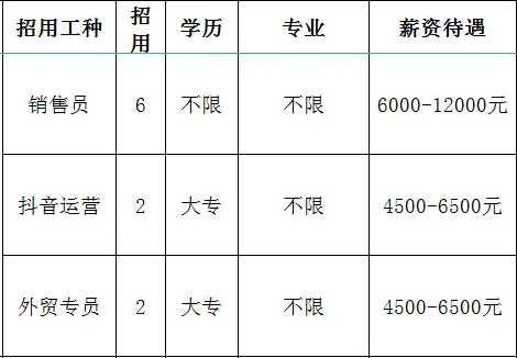 淄博鼎泽化工有限公司招聘销售员,抖音运营,外贸专员