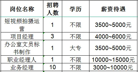 淄博天翊能源科技有限公司招聘短视频拍摄运营,项目经理,办公室文员标书制作,职业经理人,业务经理