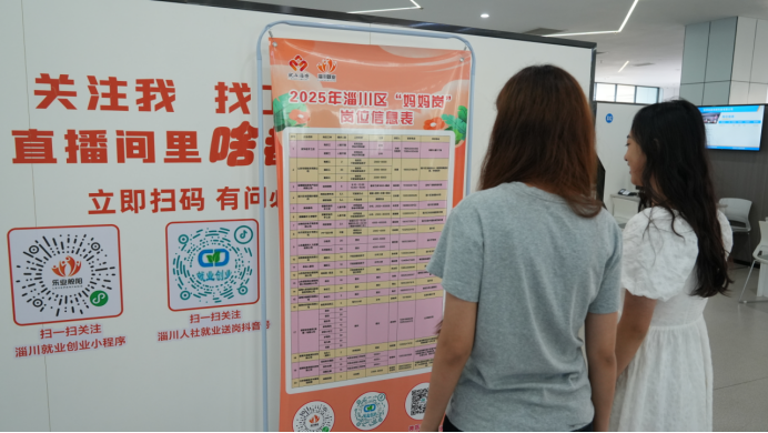 淄川区“妈妈岗”专场招聘会持续进行中！就业服务+健康保障一站式解决