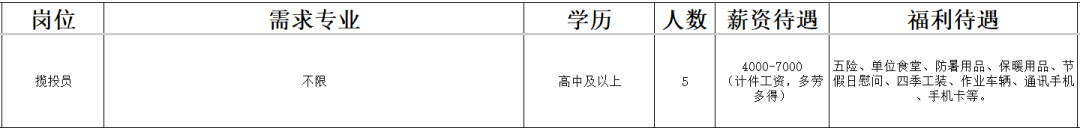 宁波英思智博企业管理咨询有限公司淄博市分公司（桓台邮政寄递）招聘揽投员
