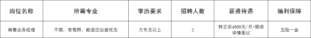 齐盈新材料科技（山东）有限公司招聘销售业务经理