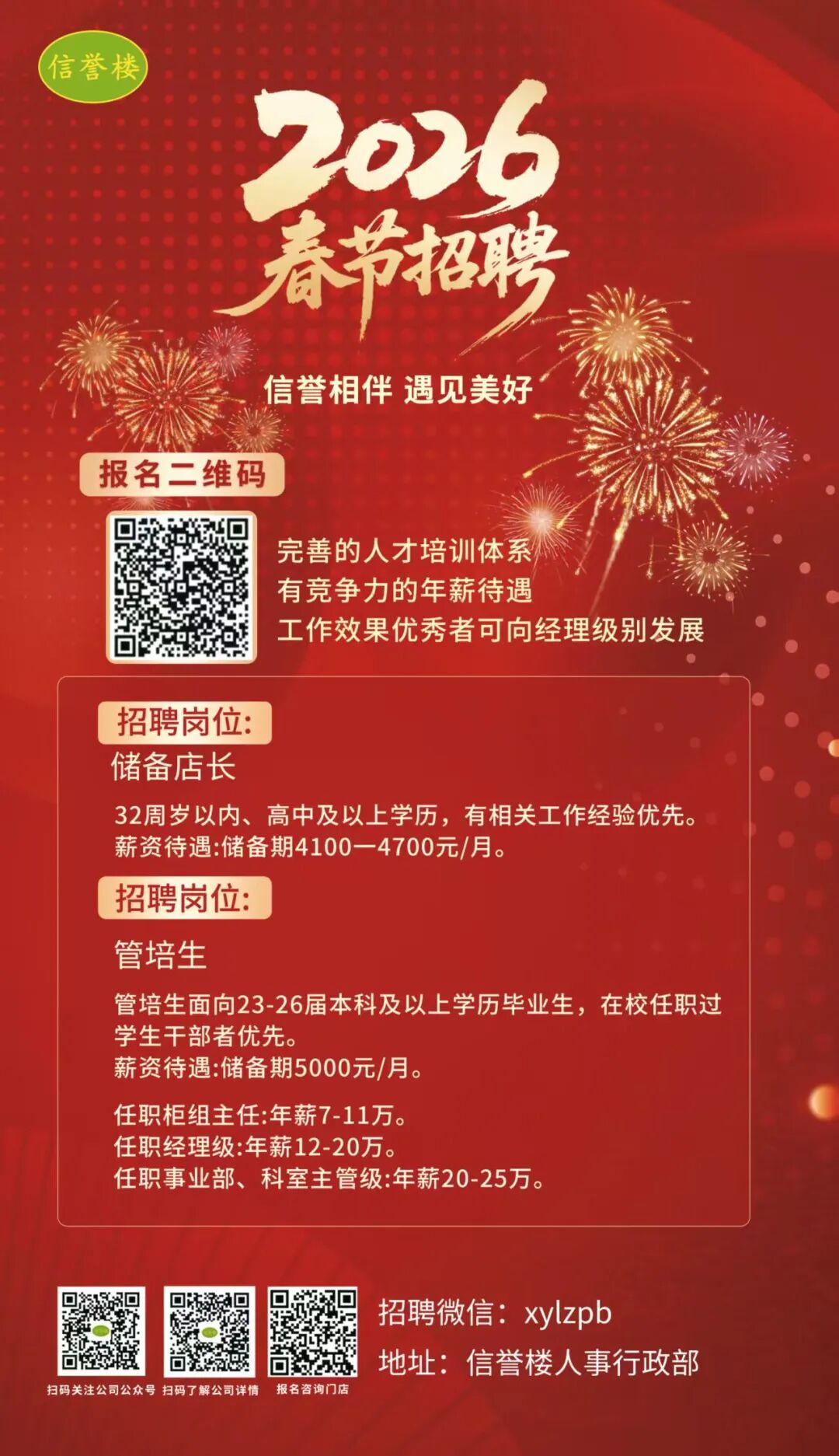 周村信誉楼2026年春节招聘开始啦