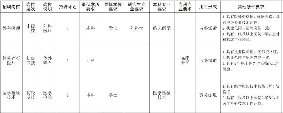 博山区人民医院2026年度劳务派遣制专业技术人员招聘公告